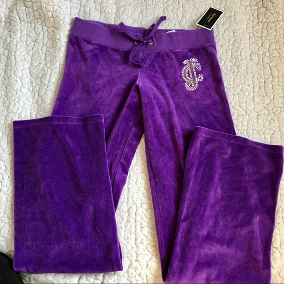 purple tracksuit pants